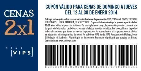 Cupones Descuento Grupo VIPS