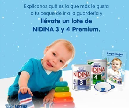 Sorteo Gratis de Nidina Nestle Bebe