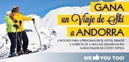 Sorteo de vacaciones pagadas en la nieve de Ahotels