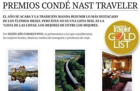 Sorteo de viaje Conde Nast Traveler