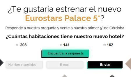 Sorteo Eurostar Hotels