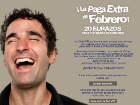 Sorteo Club Vips Paga Extra
