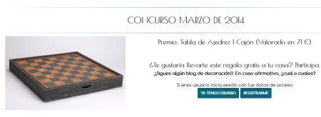 Sorteo Gratis de tablero de ajedrez