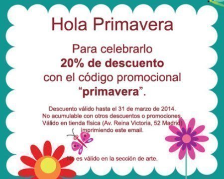 Cupones Descuento primavera