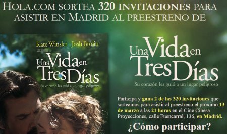 Entradas Gratis preestreno La vida en Tres Dias