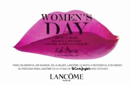 Muestra gratis de la rosa de Lancome