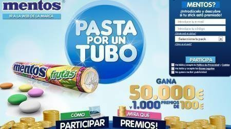 Pasta por un tubo