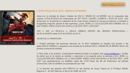 Sorteo de Abaco Cinebox