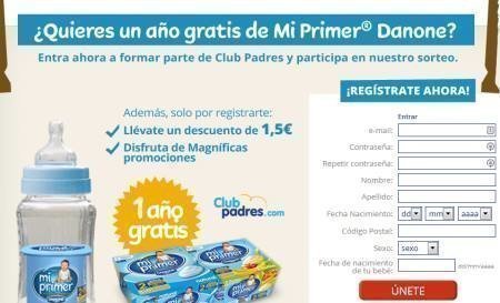 Sorteo Gratis Mi primer Danone