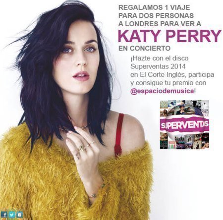 Sorteo de Katy Perry