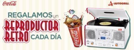 Promocion Reproductor retro de coca cola