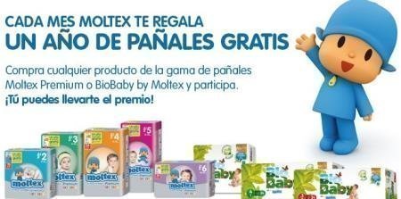 Sorteo Gratis de pañales moltex