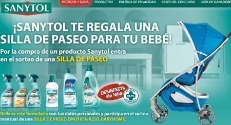 Sorteo Gratis de silla de paseo Sanytol
