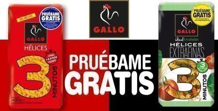 Muestras gratis Pastas Gallo