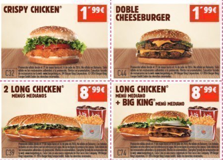 Cupones Descuento Burger king