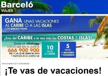 Sorteo de vacaciones pagadas