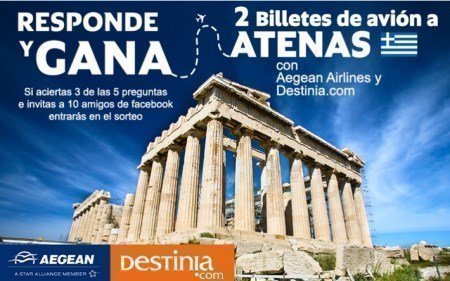 Sorteo Gratis de viaje a Grecia