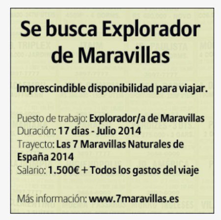 Sorteo Maravillas de España