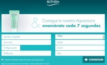 Muestras gratis Biotherm