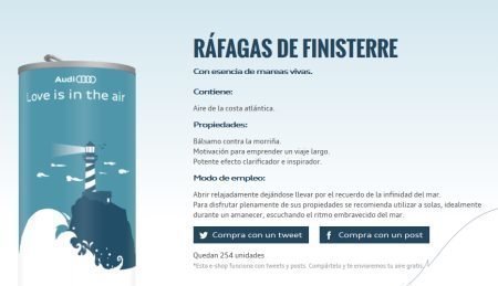 Muestras gratis a domicilio latas de audi aire3cabrio