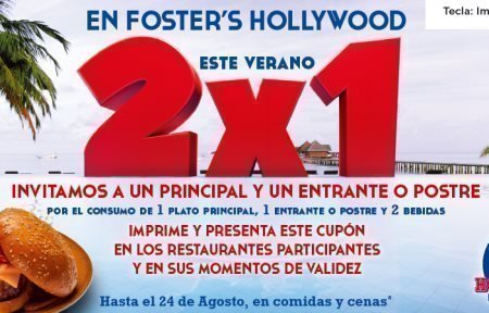 Cupones Descuento Fosters Hollywood