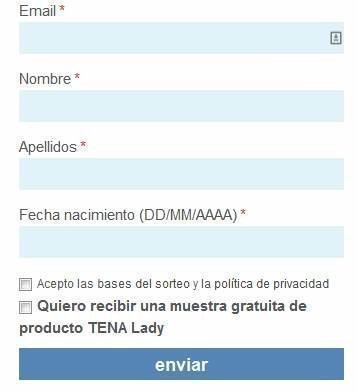 Muestras gratis tena