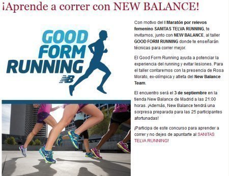 Promocion Telva New Balance