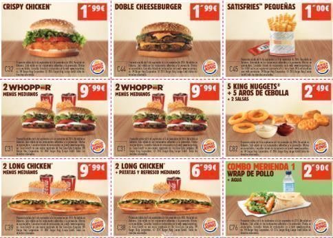 Cupones Descuento Burger King