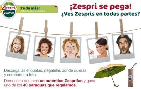 Paraguas gratis Zespri