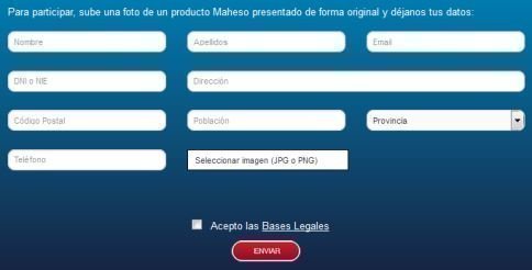 Muestras gratis Maheso