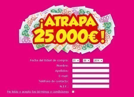 Promocion atrapa 25000 euros