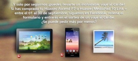 Sorteo de viaje al Caribe Huawei