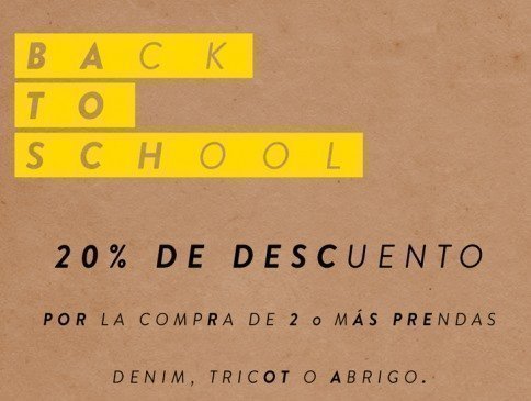 Oferta Blanco Back to school