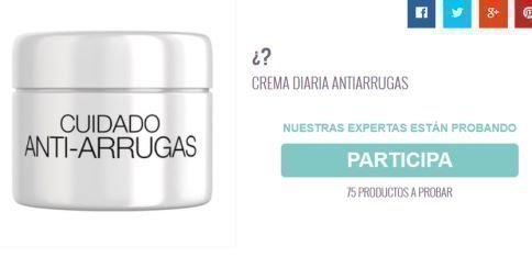 Muestras gratis de Cremas Antiarrugas