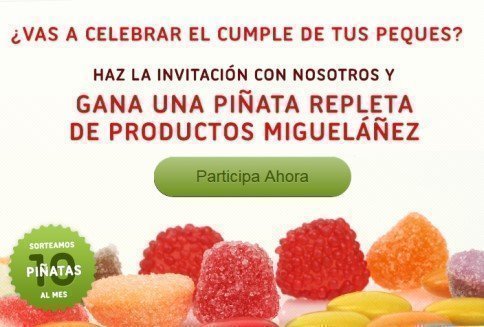 Sorteo gratis de golosinas Miguelañez