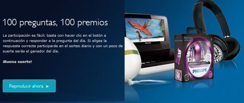 Sorteo 100 dias 100 premios de Philips