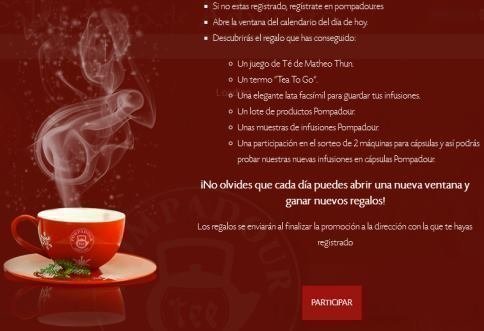 Calendario de adviento pompadour