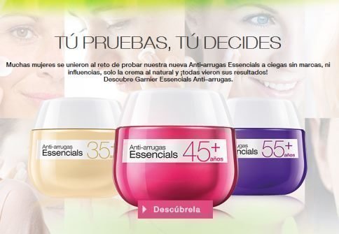 Muestras gratis de crema Garnier