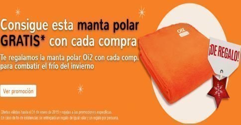 Regalo directo manta polar gratis Oi2