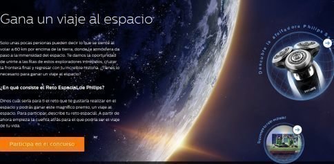Sorteo de viaje al espacio de Philips y G Force