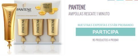 Probar productos gratis Pantene