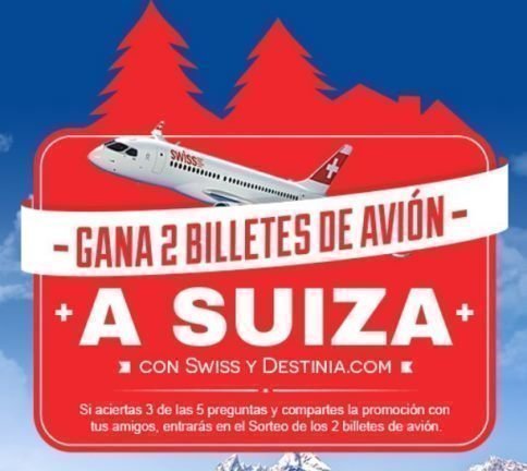 Sorteo gratis de viaje a Suiza