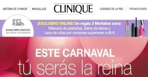 Cupones para muestras gratis Clinique