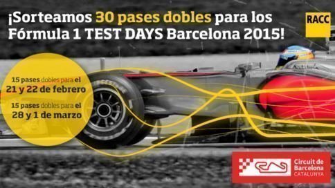 Sorteo de entradas para el Test Day de Formula 1