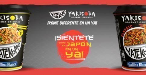 Muestras gratis de pasta Yatekomo