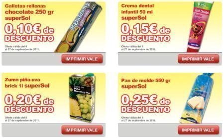 Cupones Descuento supermercado supersol