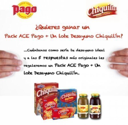 Sorteo de Zumos Pago y Chiquilin