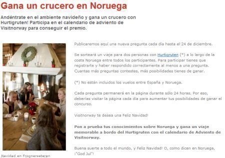 Calendario de adviento Visitnorway