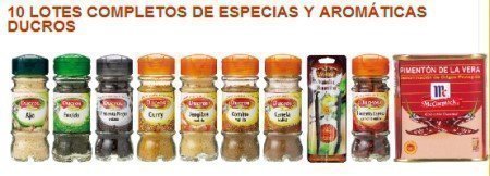 Sorteo de lote Ducros y Mc Cornick