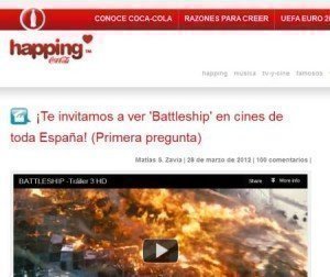 Sorteo Gratis Happing de Coca Cola